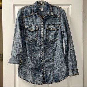 Mossimo Supply Co. Blue Button Down Shirt